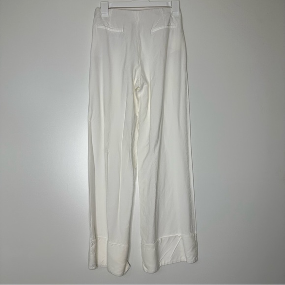 Mossimo Dutti white flare trousers pants 2 - Picture 2 of 14